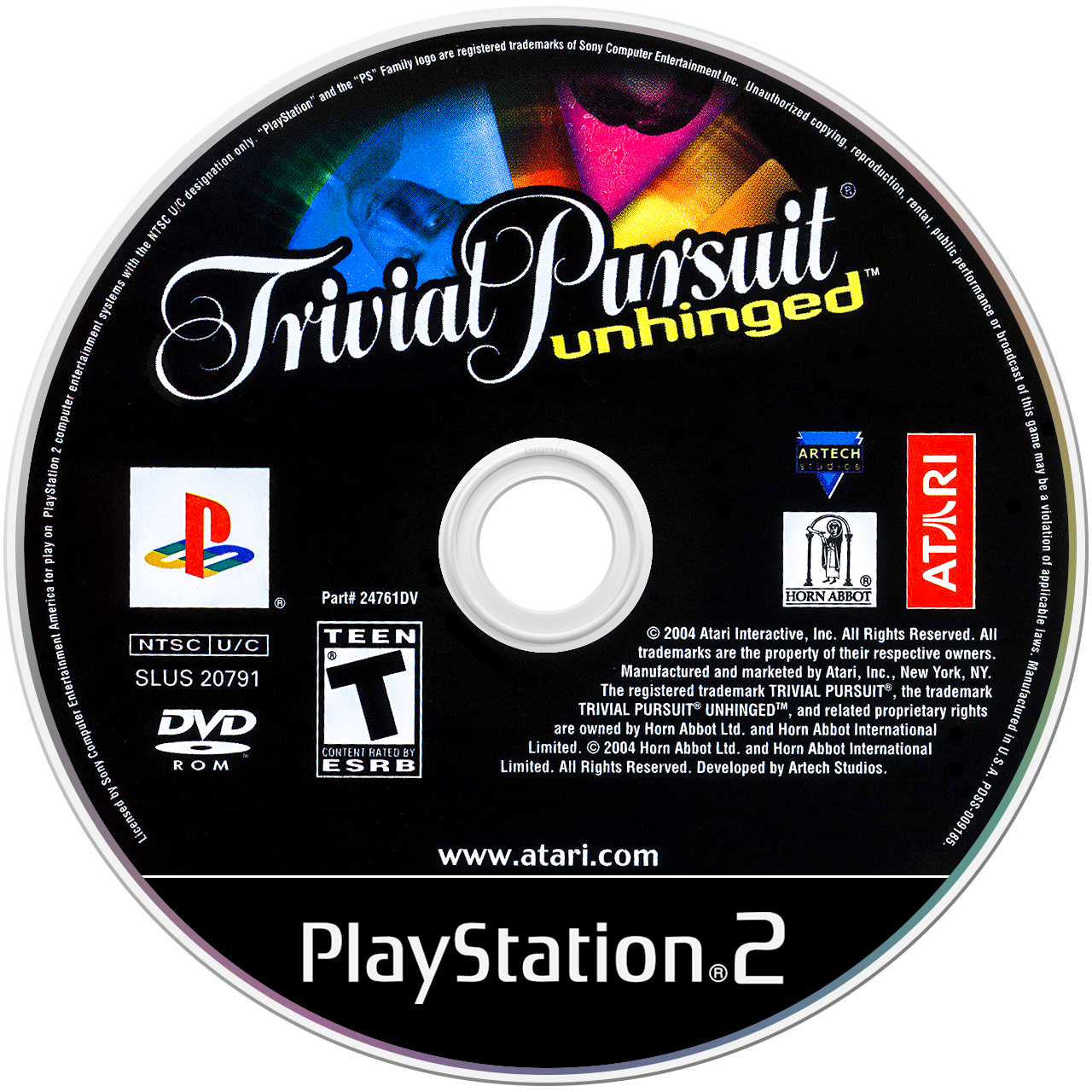 Trivial Pursuit Unhinged media 7 for Playstation 2